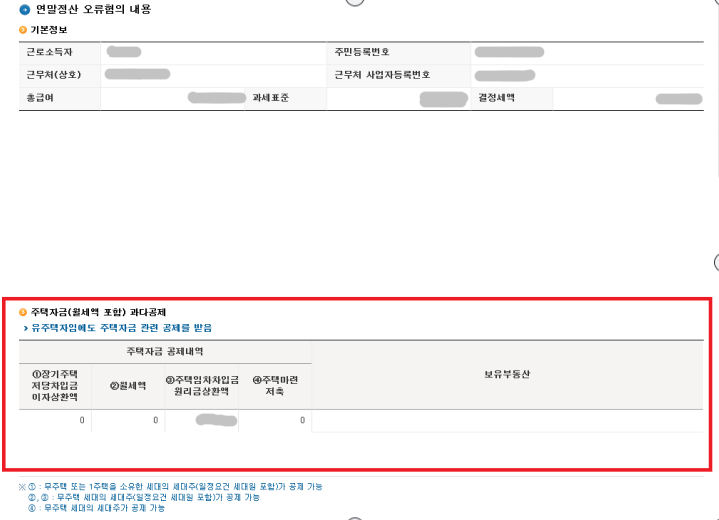 연말정산 오류혐의3