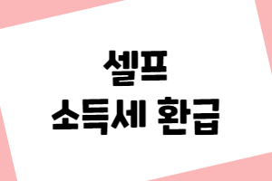 소득세 환급